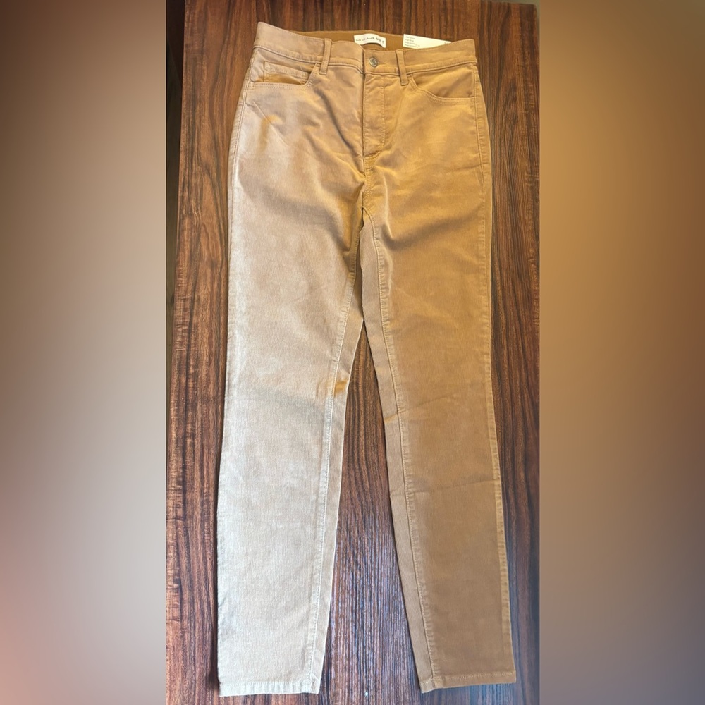 Loft Corduroy Pants size 27/4 High Rise The Skinny Regular Fit